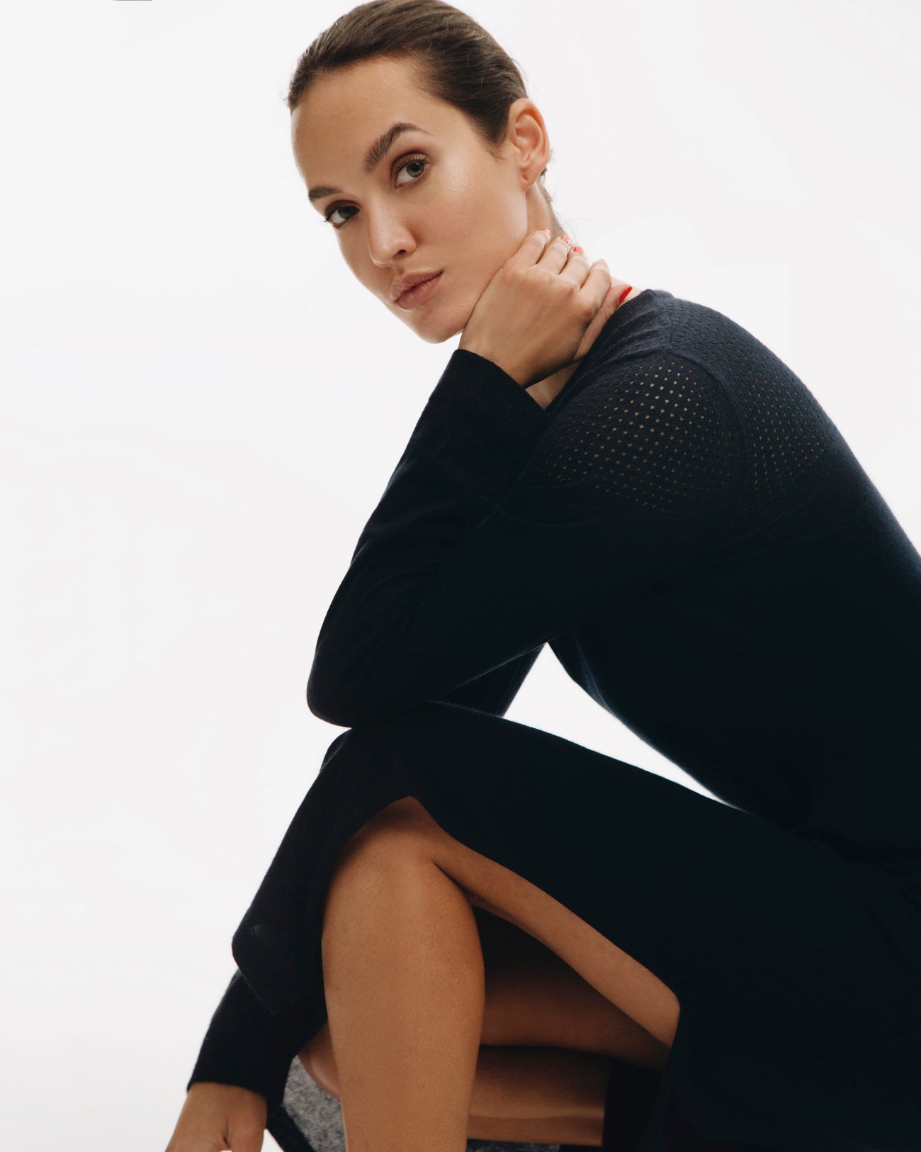 Finesae Jaipur Long Dress - Navy