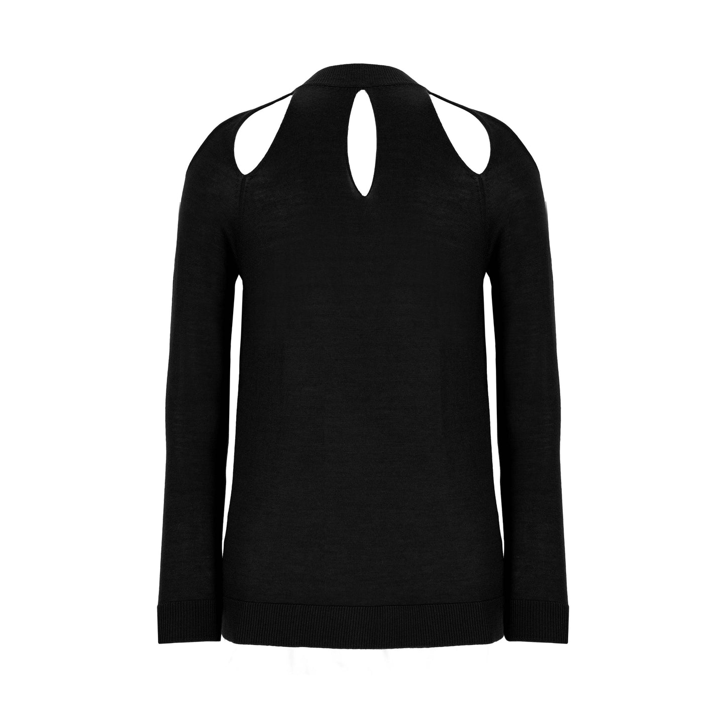 Florae Jaipur Cutout Sweater - Black