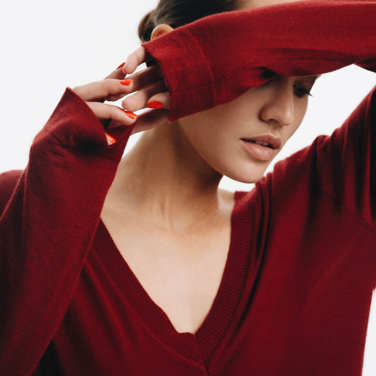 Keira Jaipur Kaftan Dress - Cherry