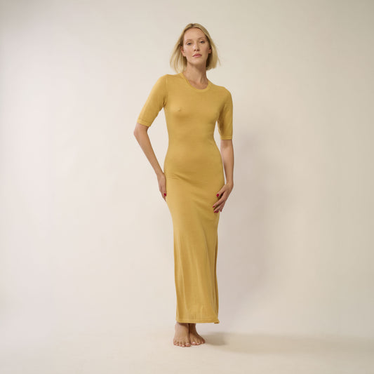 Nereide Long Dress Mid-Length Sleeves - Sun