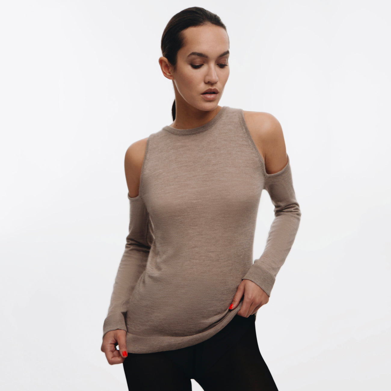 Ottori Jaipur Cutout Sweater - Beige