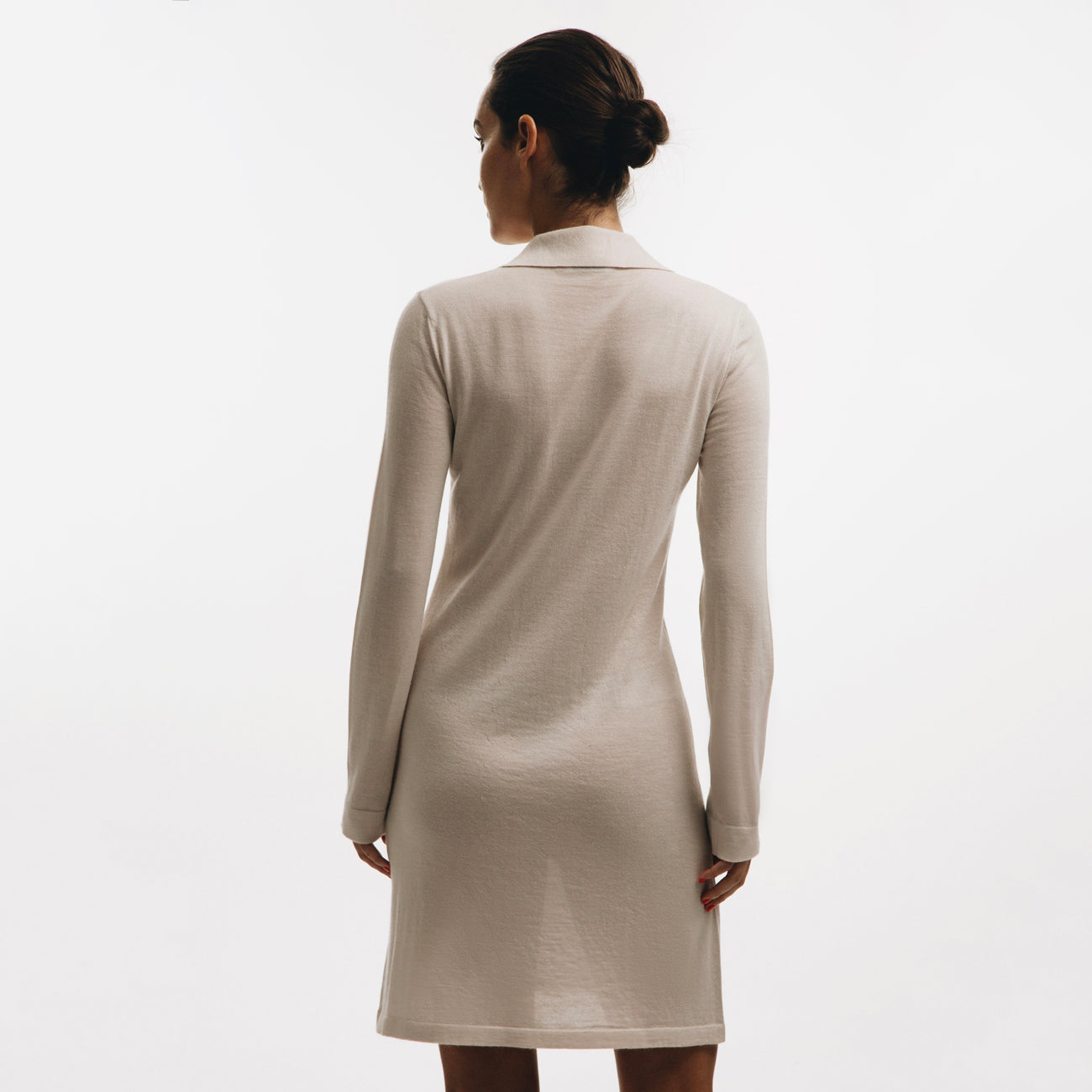 Pollina Jaipur Polo-Shirt Dress - Cream