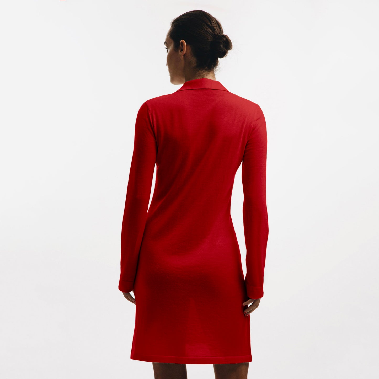 Pollina Jaipur Polo-Shirt Dress - Red