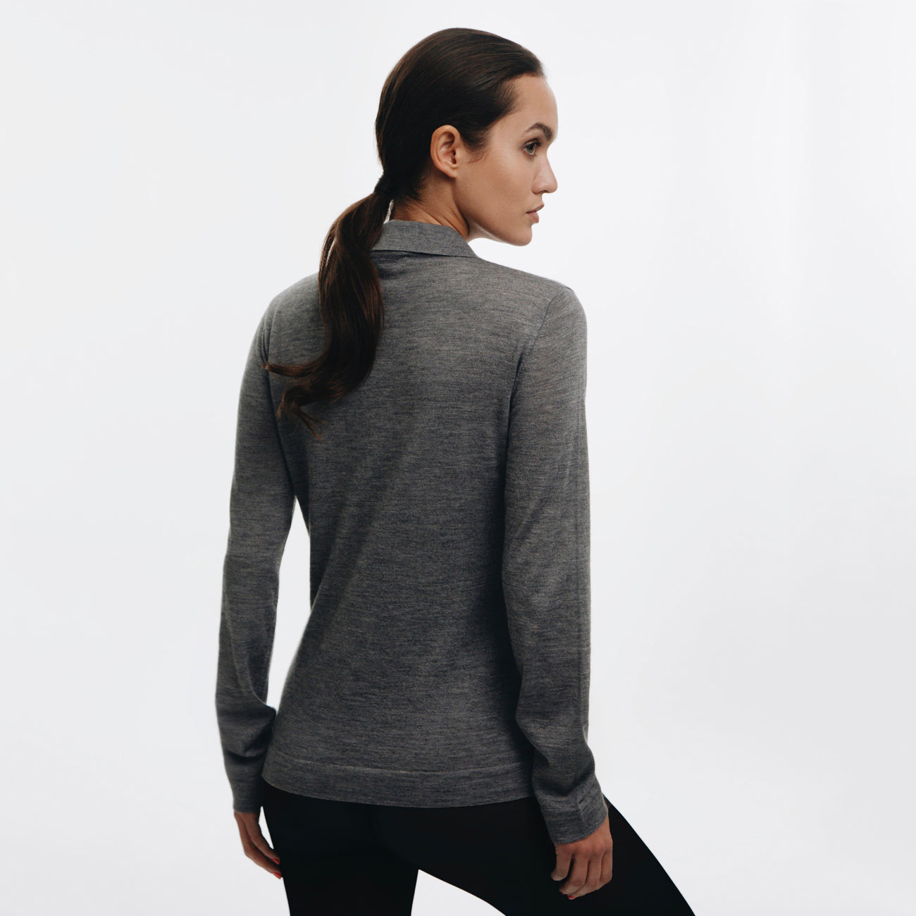 Polli Jaipur Polo-Shirt Sweater - Grey