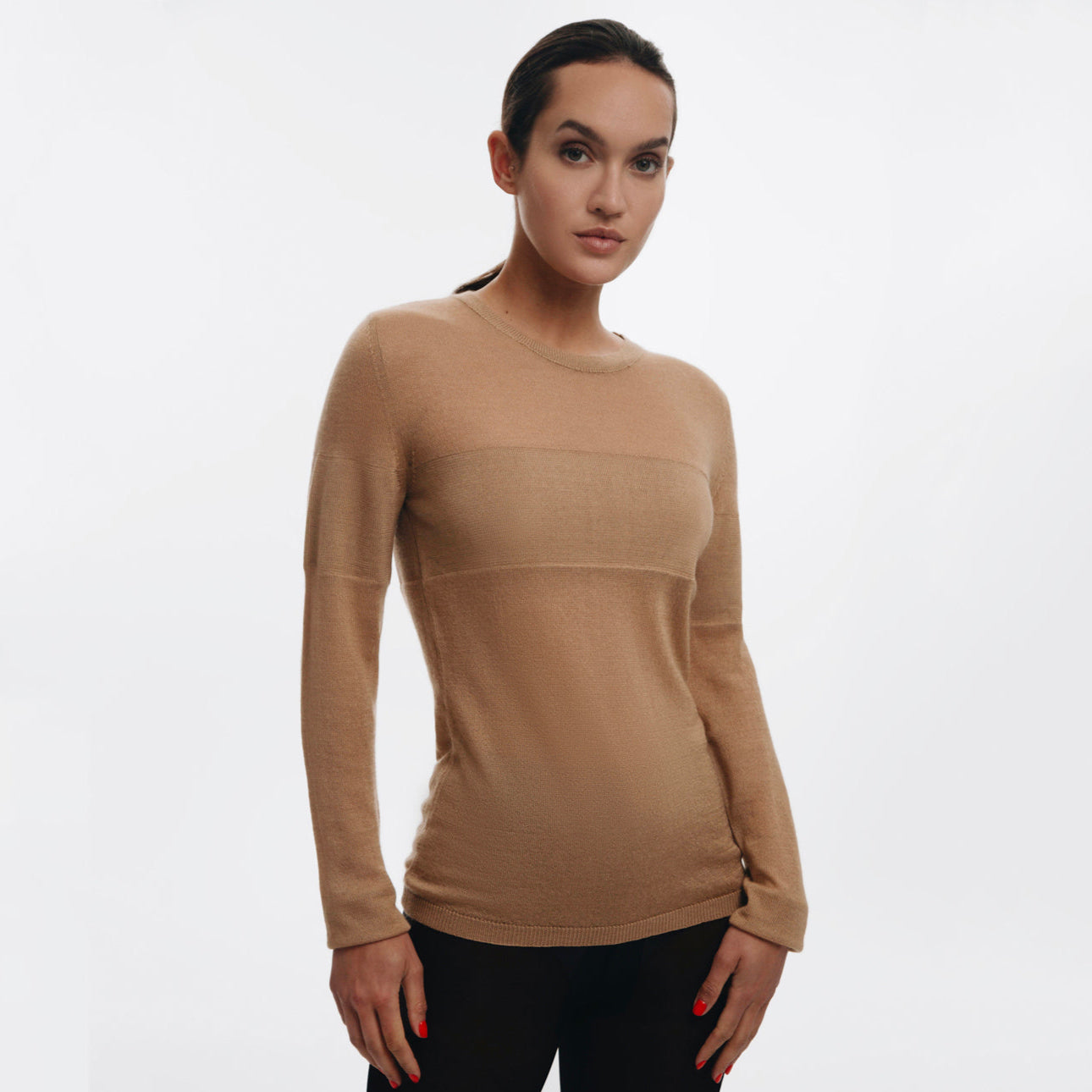 Stria Jaipur Bandeau Sweater - Sand