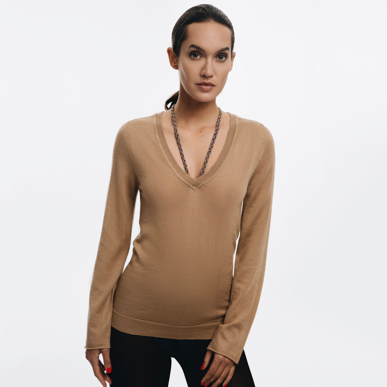 Vitae Jaipur V-Neck Sweater