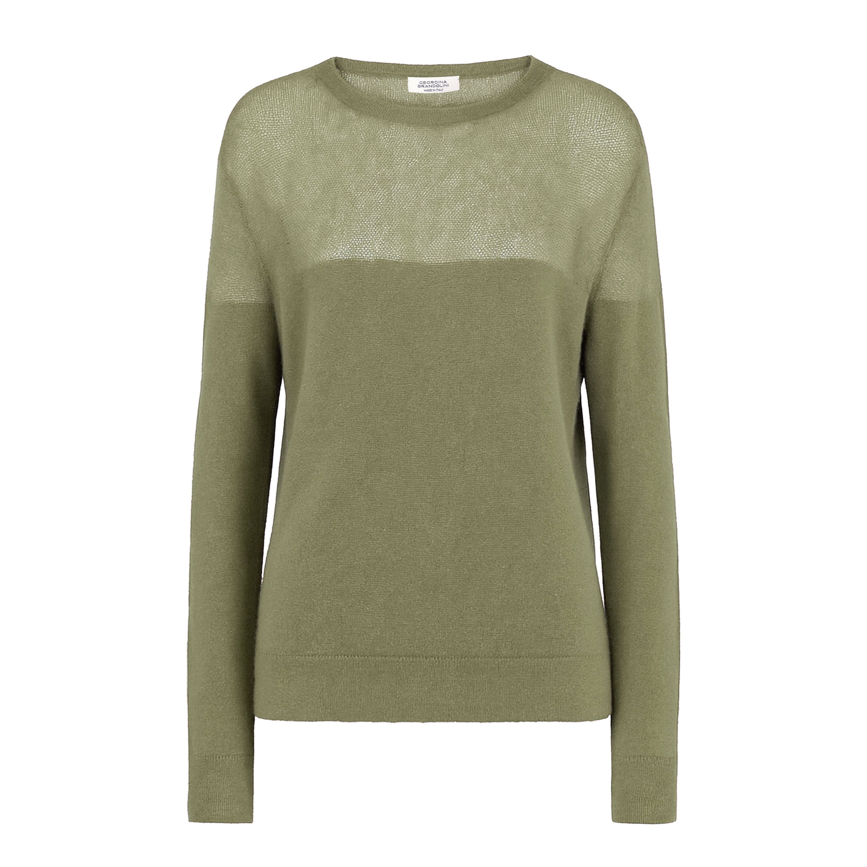 deresデレス　sheer cashmere sweater Peninia Cashmere Blend V-Neck Sweater - Snow White – Derek Lam