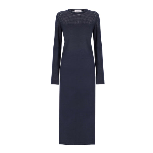 Finesae Jaipur Long Dress - Navy