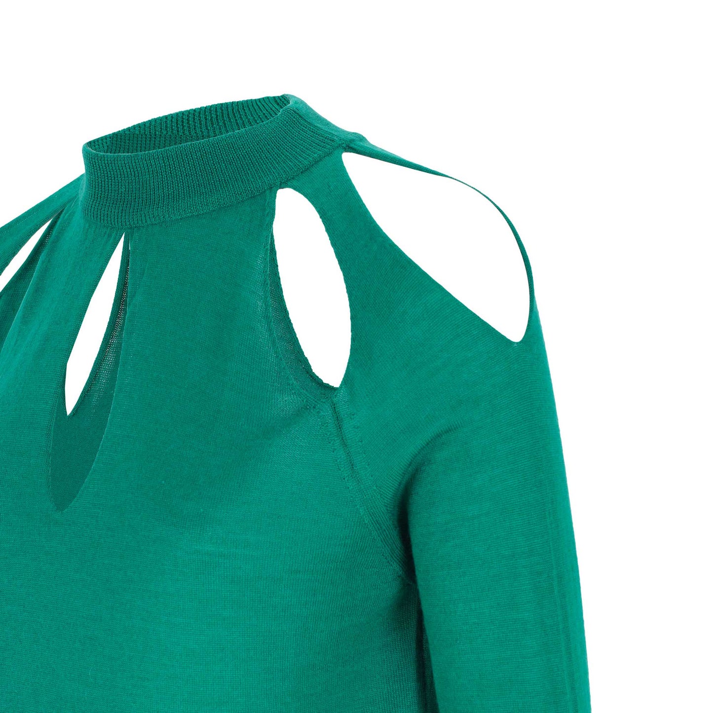 Florae Jaipur Cutout Sweater - Esmerald