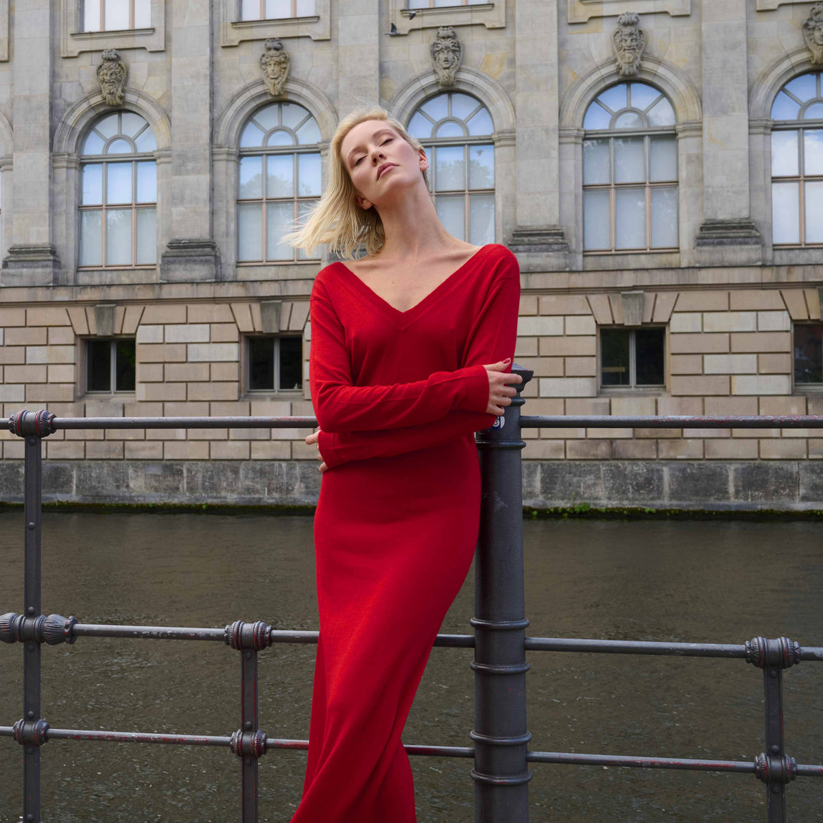 Keira Kaftan Dress - Red