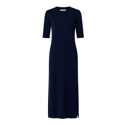 Nereide Jaipur Long Dress Mid-Length Sleeves - Navy