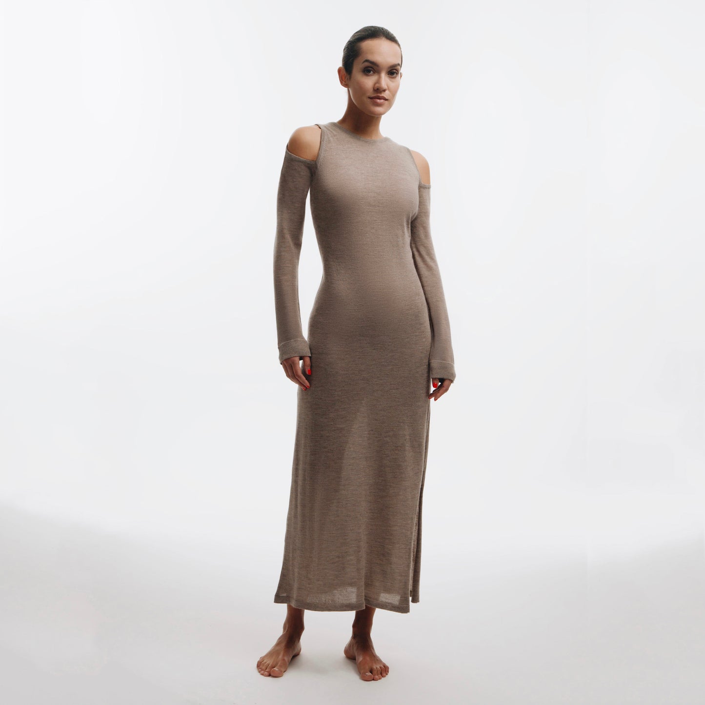 Ottalia Jaipur Cutout Dress - Beige