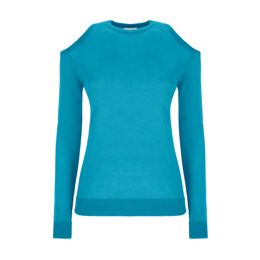 Ottori Jaipur Cutout Sweater - Blue