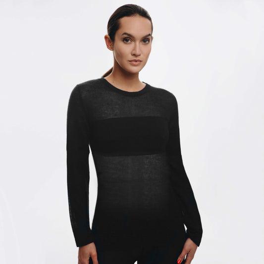 Stria Jaipur Bandeau Sweater - Black