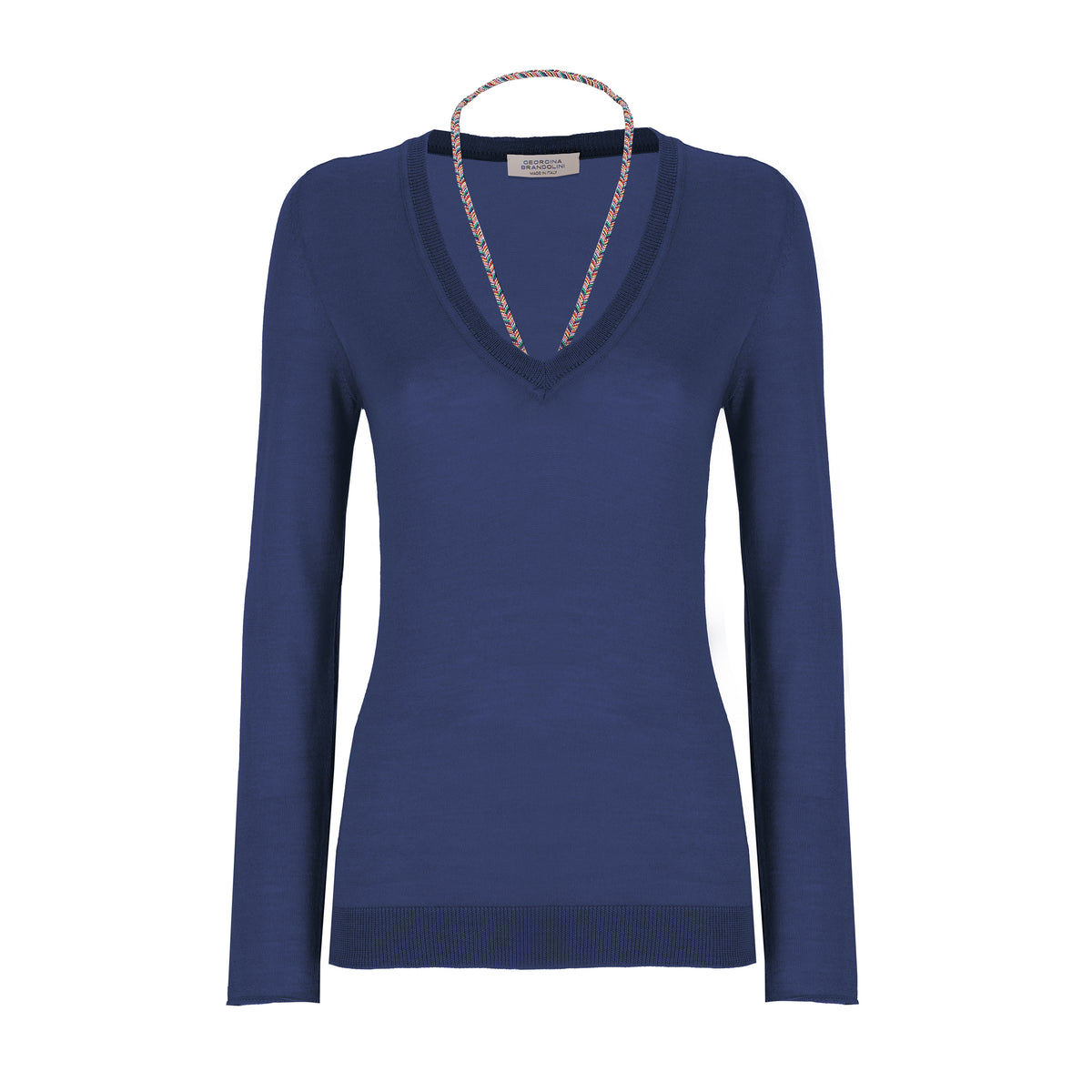Vitae cashmere and silk V-neck sweater – view 7 – Georgina Brandolini